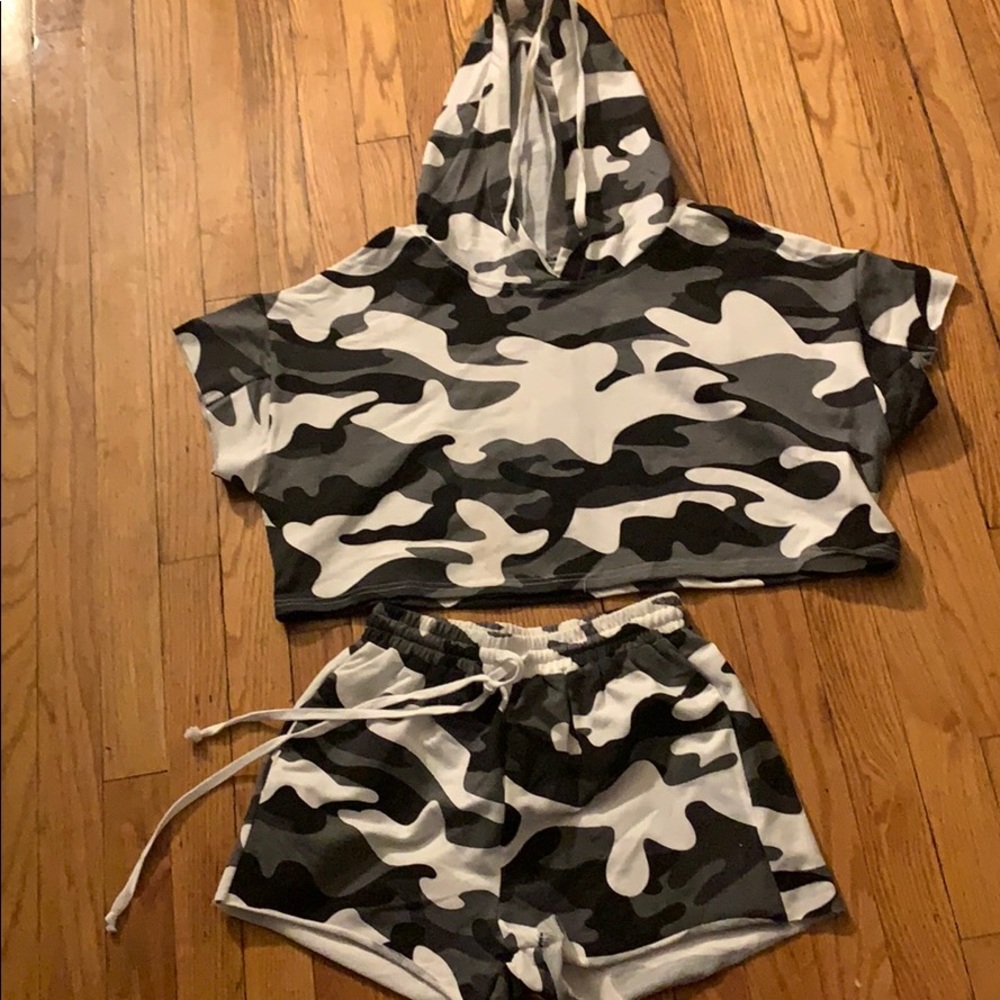 Camo Short Set